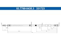 Flessibile del freno Assale anteriore Dx per FORD ECOSPORT