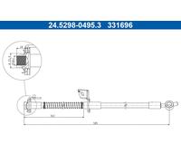 Flessibile del freno Assale anteriore Dx per HYUNDAI KIA CEE'D i30 PRO CEE'D