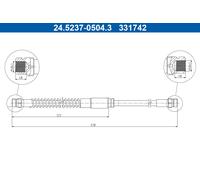 Flessibile del freno Assale anteriore per AUDI SEAT SKODA VW A3 EOS GOLF GOLF VA