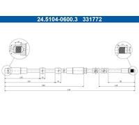 Flessibile del freno Assale anteriore per BMW X5 X6