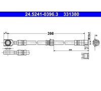 Flessibile del freno Assale anteriore per CHEVROLET OPEL VAUXHALL ASTRA ASTRA G