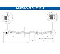 Flessibile del freno Assale anteriore per FORD C-MAX FOCUS GRAND C-MAX