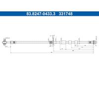 Flessibile del freno Assale anteriore per FORD FOCUS
