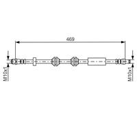 Flessibile del freno Assale anteriore per MERCEDES-BENZ CLASSE C CLASSE E CLS