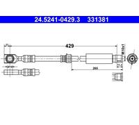 Flessibile del freno Assale anteriore per OPEL VAUXHALL ASTRA ASTRA H CLASSIC AS