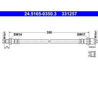 Flessibile del freno Assale anteriore per PORSCHE VW 1500,1600 356 KAEFER KARMAN