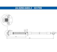 Flessibile del freno Assale anteriore Sx per HYUNDAI KIA CEE'D i30 PRO CEE'D