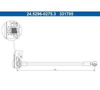 Flessibile del freno Assale posteriore Dx per HYUNDAI KIA CEE'D i30 PRO CEE'D