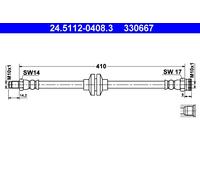Ate Tubo Freno Linea Freno Posteriore Per Alfa Romeo 147 24.5112-0408.3