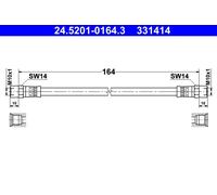 Flessibile del freno Assale posteriore per AUDI SEAT VW 80 CORRADO GOLF JETTA PA