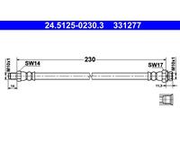 Flessibile del freno Assale posteriore per BMW 1 2 3 4 X1