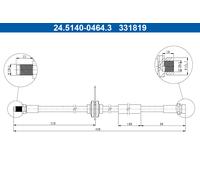 Flessibile del freno Assale posteriore per FORD KUGA