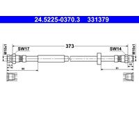 Flessibile del freno Assale posteriore per FORD SEAT VW ALHAMBRA GALAXY SHARAN
