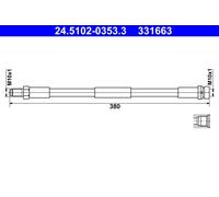Flessibile del freno Assale posteriore per FORD TOURNEO CUSTOM TRANSIT TRANSIT C