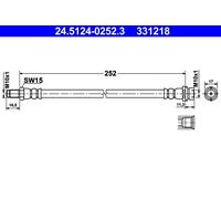 Flessibile del freno Assale posteriore per FORD TRANSIT TRANSIT TOURNEO