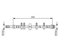Flessibile del freno Assale posteriore per IVECO DAILY