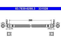 Flessibile del freno Assale posteriore per PORSCHE 911 BOXSTER PANAMERA