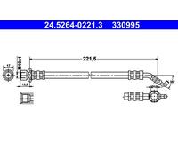 Flessibile del freno Assale posteriore per TOYOTA COROLLA MATRIX OPA