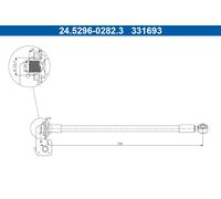 Flessibile del freno Assale posteriore Sx per HYUNDAI KIA CEE'D i30 PRO CEE'D
