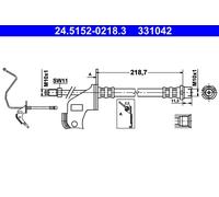 Flessibile del freno Assale posteriore Sx per OPEL VAUXHALL ASTRA ASTRA H CLASSI