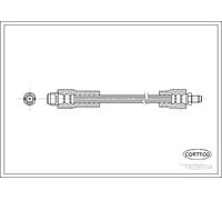 CORTECO Tubo freno 19026704 anteriore per Mercedes-Benz