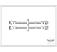 CORTECO Flessibile freno 19031100 tubo freno idraulico 370 mm posteriore