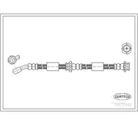 Flessibile del freno CORTECO 19032482 per NISSAN