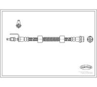 Corteco Tubo freno 19033498 – Flessibile anteriore per Ford Transit Connect