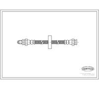 Flessibile del freno CORTECO 19033589 per SMART