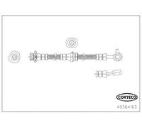 CORTECO Flessibile del freno lunghezza 595 mm 49384163