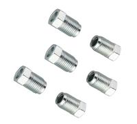 Flessibile Del Freno Kit di raccordi dadi metrici M12mm X1mm raccordi argentati Master 3/16" tubo 6 pezzi accessori connettore cavo freno