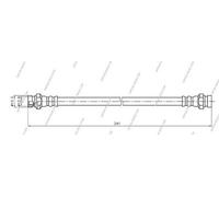 Flessibile del freno PER Mitsubishi Colt II 1.2 EL,GL 44 KW 60 CV
