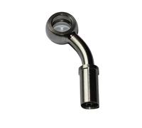 Flessibile Del Freno Raccordi Banjo in acciaio inox da 10 mm multi-angolo per tubo flessibile idraulico AN3 intrecciato per freno e frizione, moto, auto da corsa(45 Degree Side Long)