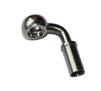 Flessibile Del Freno Raccordi Banjo in acciaio inox da 10 mm multi-angolo per tubo flessibile idraulico AN3 intrecciato per freno e frizione, moto, auto da corsa(90 Degree Down Long)