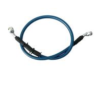 Flessibile Del Freno Tubo di Freno Kit Tubo flessibile freno idraulico da 40 cm a 150 cm, tubo flessibile freno universale, cavo freno in acciaio, testa banjo su entrambi i lati 28°(Blue 150cm)
