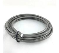 Flessibile Del Freno Tubo flessibile per freni in acciaio inox PTFE intrecciato in PVC per moto AN3 da 1M~10M, tubo flessibile per freni, tubo per carburante e gasolio(PTFE silver,8m)