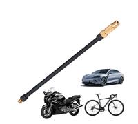 Flessibile Della Pompa Della Bicicletta - Compatto Resistente Alle Perdite Doppia Valvola Tubo Gonfiaggio Pneumatici Bicicletta,Per Viaggiatori In Viaggio Su Strada Meccanici Camion Berlina