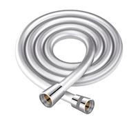 Flessibile Doccia 1.2m,per Tutti I Soffioni, Cromato, Argento | Tubo Doccia con Protezione Contro La Torsione,Tubo Flessibile Doccia in PVC,Cavo Soffione Universale,con Raccordi in Ottone