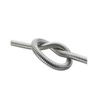 Flessibile doccia in acciaio inox 304 1,5/2 m nero o argento for bagno(1.5m silver)