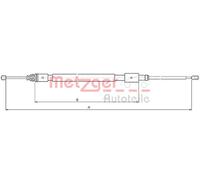 Flessibile Freno di Stazionamento Posteriori METZGER per Citroën C2 ( Jm _)