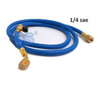 Flessibile frusta con annesso rubinetto 1/4 sae - COLORE BLU