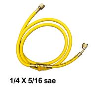 Flessibile frusta ridotta con rubinetto 1/4 x 5/16 sae - cm 150 - COLORE GIALLO