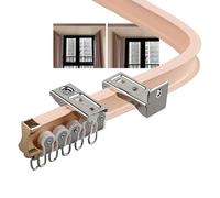 Flessibile Lega di Alluminio Rail Pieghevole Soffitto k con Accessori Smooth O eration Silent Whee Ideale per Installazioni Personalizzabili e Versatile Decor Solutions.