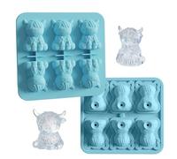 flessibile Livestock, Unique Cube Solution, Lightweight with Airtight Cover, Ergonomic Soft Support Sheet, Non Stick Chocolate Base with Stackable Build, Juice Container for Home Party
