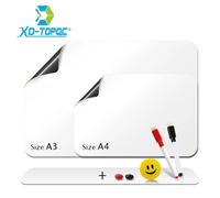 Flessibile Mini Lavagna Del Frigorifero Magneti Morbido Tabellone Messaggi Frigorifero Memo Pad Note Magnetici Bianco Schede Adesivi FM03 A4