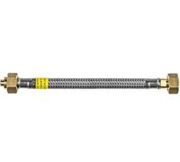 Parigi Tubo Flessibile Acciaio Inox Gas GPL 50 cm 1/2Fx1/2F Cromo 62078578650