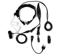 Flessibile Professionale Tactique Militare Laringofono Bodyguard Tubo Acustico Cuffia Auricolare Con Dito PTT volume regolabile Per 2-pin Midland Alan Radio