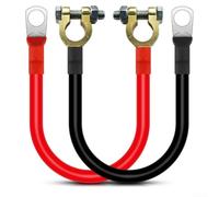 Flessibile PVC auto cavi di salto 2AWG resistente al calore 105C | Colore rosso e nero, terminali in rame stagnato, resistente, montaggio sicuro, impedisce il cablaggio sbagliato