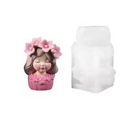 Flessibile Silicone Flower Container Cast per colofonia | Contenitore per fiori in silicone per evidenziare la bambina decorativa e il cerchio del fiore per l'arte della colofonia
