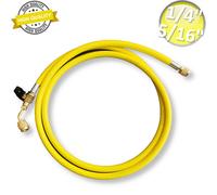 FLESSIBILE TUBO FRUSTA CON RUBINETTO 1/4'' x 5/16'' SAE ALTA QUALITÀ 1800 mm -